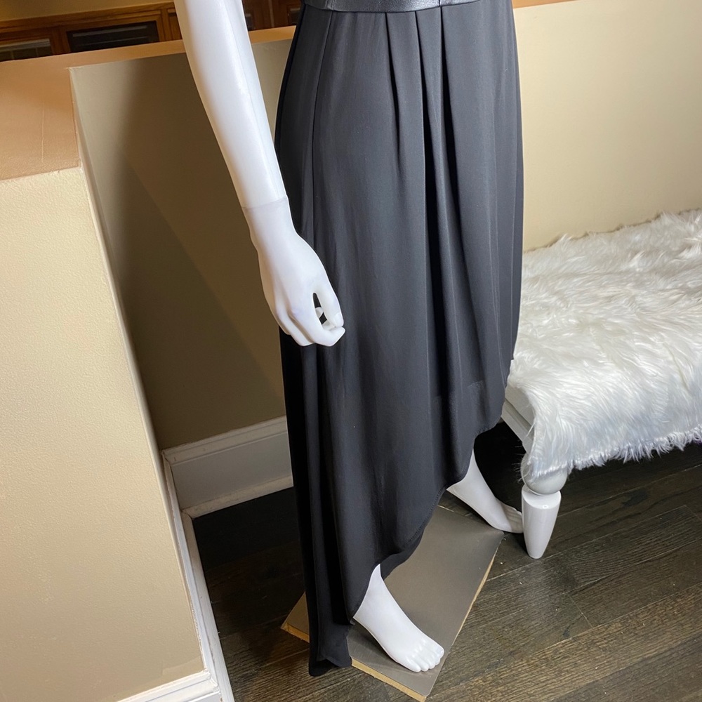 BCBGMAXAZRIA Leandra Leather Black Dress - Picture 9 of 16